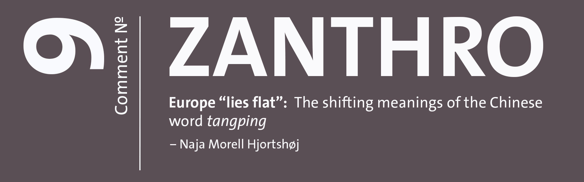 ZANTHRO Comment Nr. 9